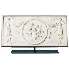 Antique Neoclassical Marble Chimneypiece Tablet on Stand c.1800