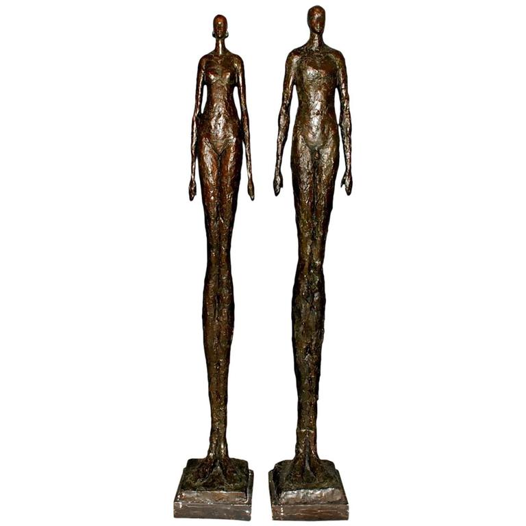 Tall Bronze Man and Woman Sculptures by Tom Corbin at 1stDibs tom corbin bronze for sale, tom