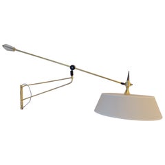 1950s Articulated Sconce by Maison Lunel.