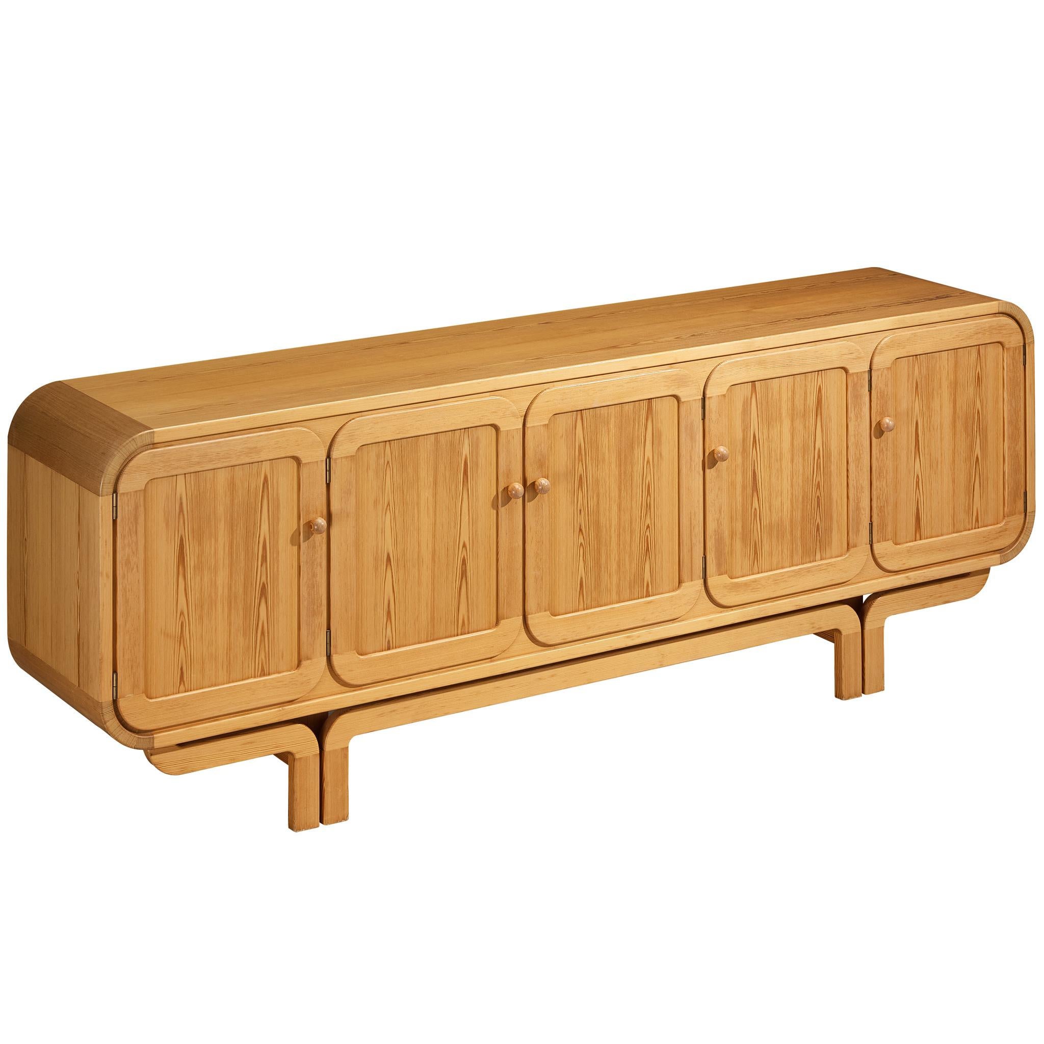 Enfilade postmoderne français en pin