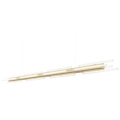 Lampada a sospensione Iso Large in alluminio champagne di JSPR