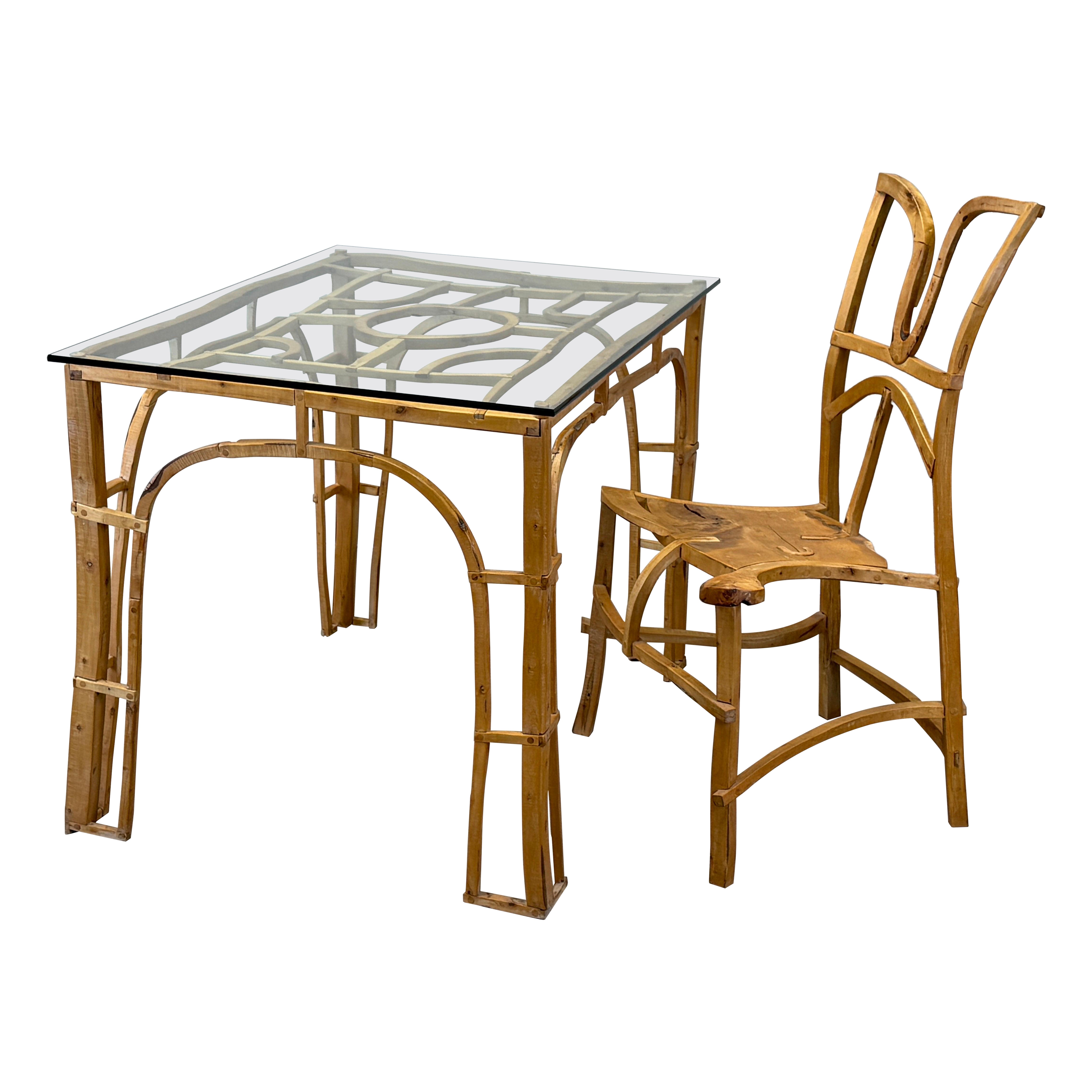 Craft Table and Chair by Jonah Meyer, 1997 For Sale