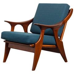 Mid-Century Modern Teak Lounge Chair by De Ster