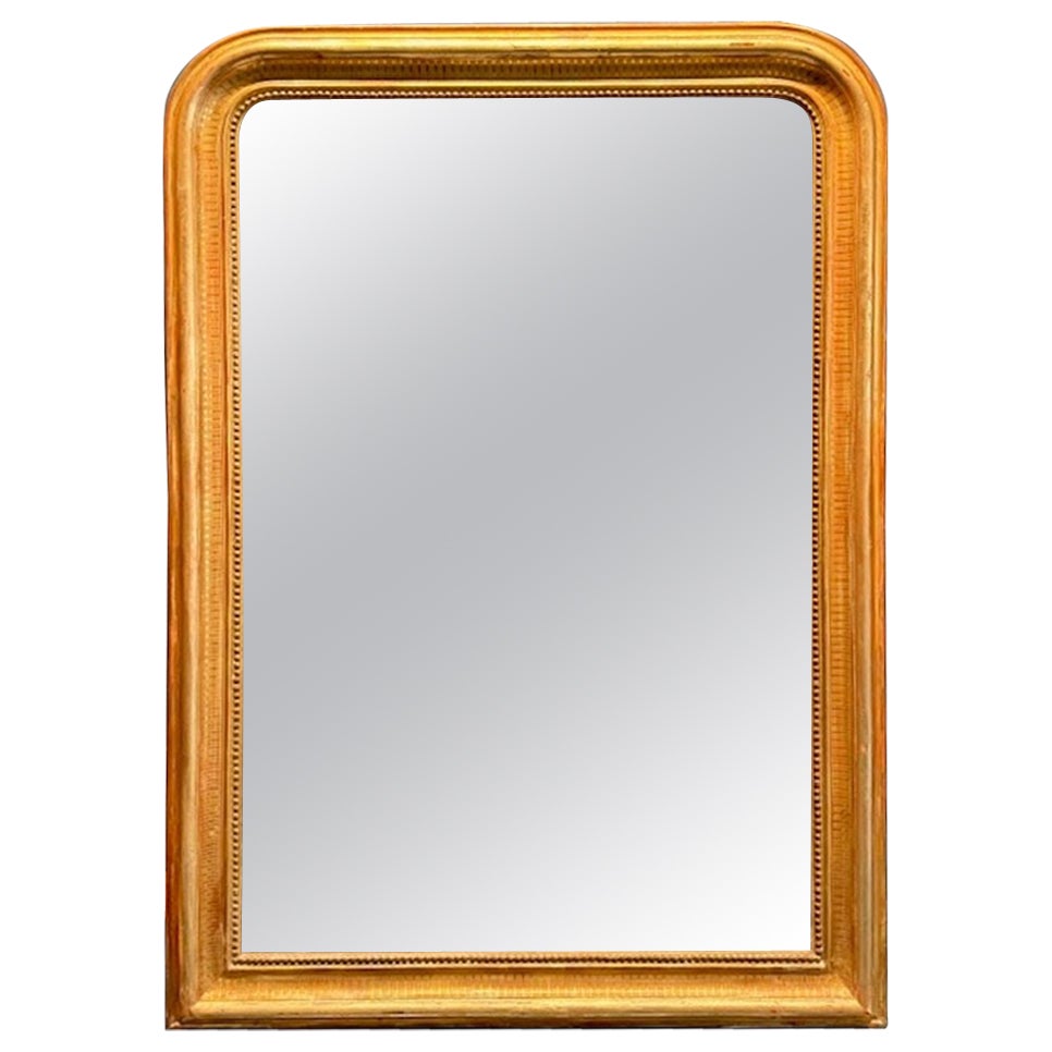 Miroir Louis Philippe français du 19ème siècle avec motif ligne en vente