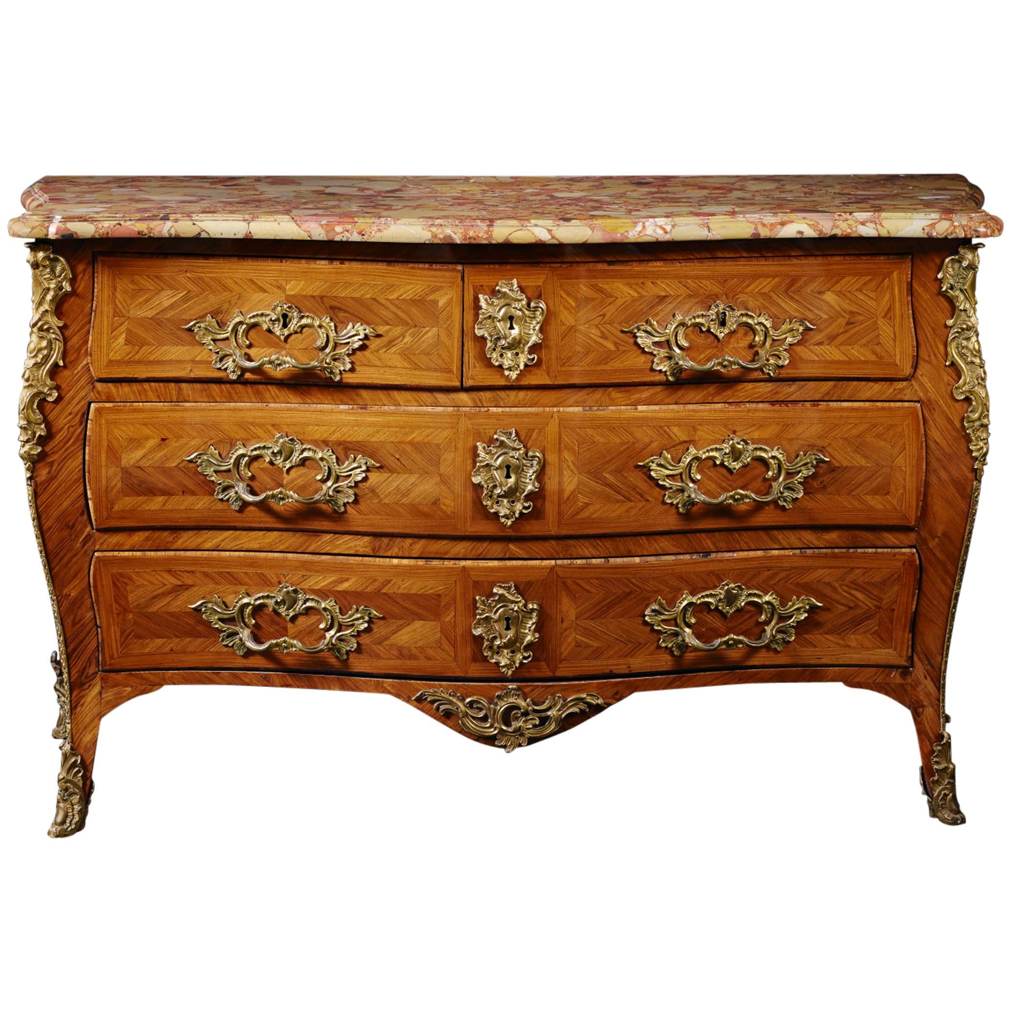 Louis XV Period Kingwood and Ormolu-Mounted Commode by Criaerd, circa 1750