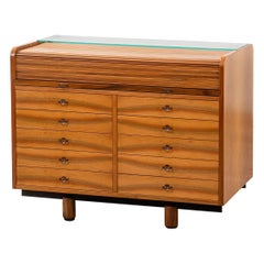 20e siècle, Gianfranco Frattini for Bernini Cabinet avec bureau mod. 804