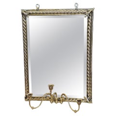 Victorian Brass Framed Wall Mirror