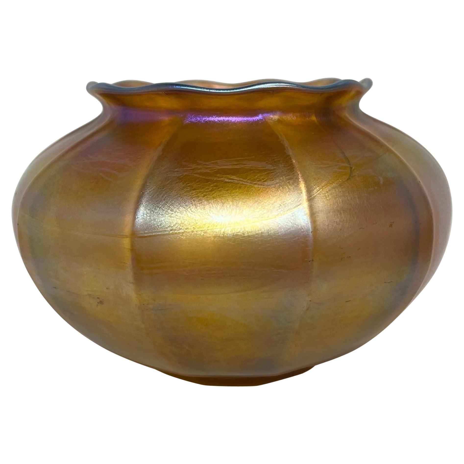 Tiffany Studios, ciotola in vetro Favrile