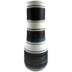 Retro Pottery Vase of Gunnar Nylund for Rörstrand, "Bandefrillo, " Sweden, 1960