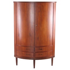 Vintage Scandinavian corner cabinet