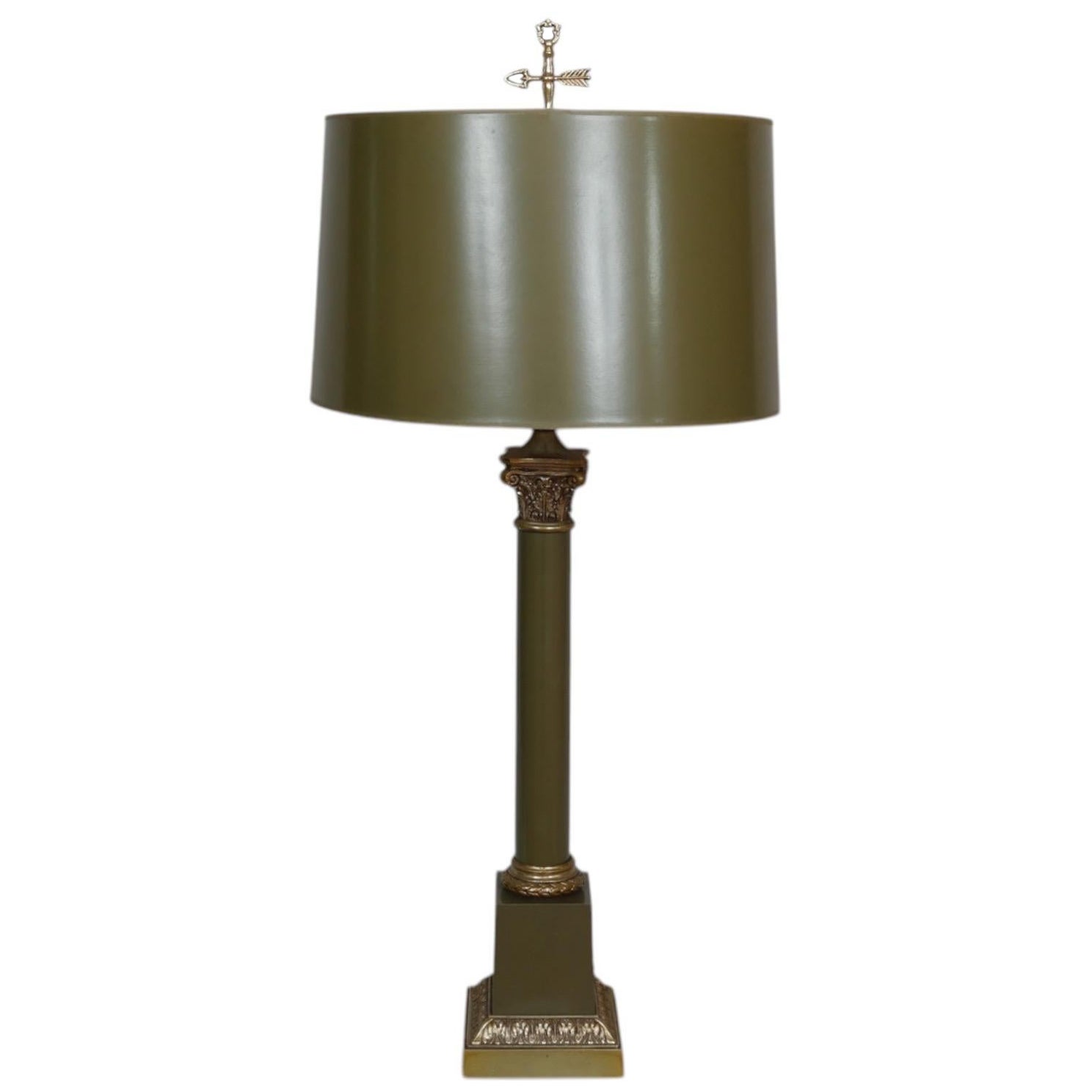 Sage Green French Empire Table Lamp