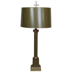 Sage Green French Empire Table Lamp
