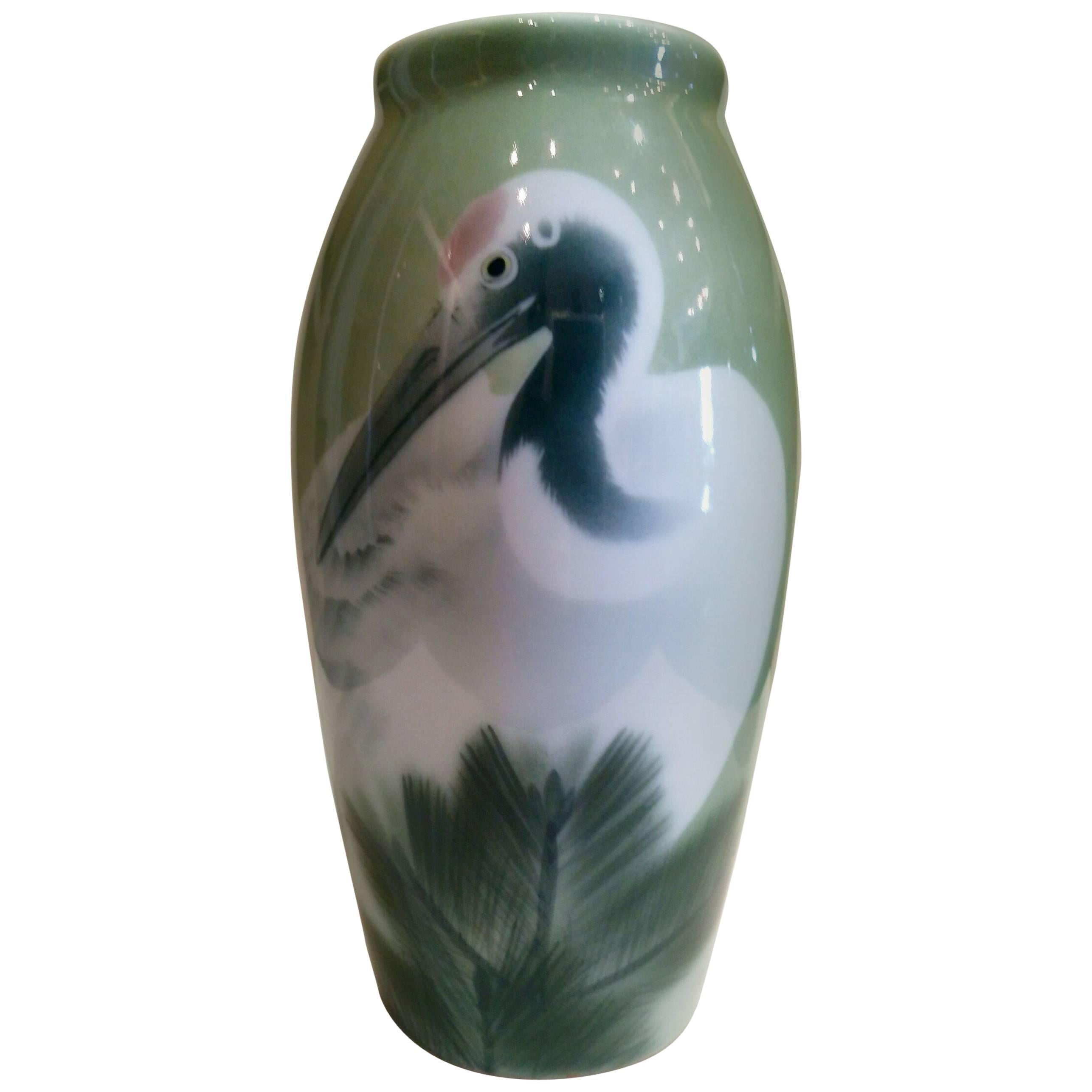 20th Century, Japanese Celadon Vase, Seto Period For Sale