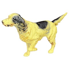 Butoir de porte pour chien Pointer Setter en fonte anglais ancien