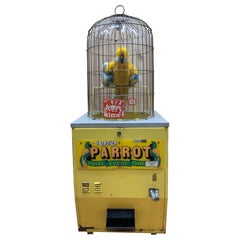 Vintage Gray Hound Talking Parrot Prize Every Time Vending Machine