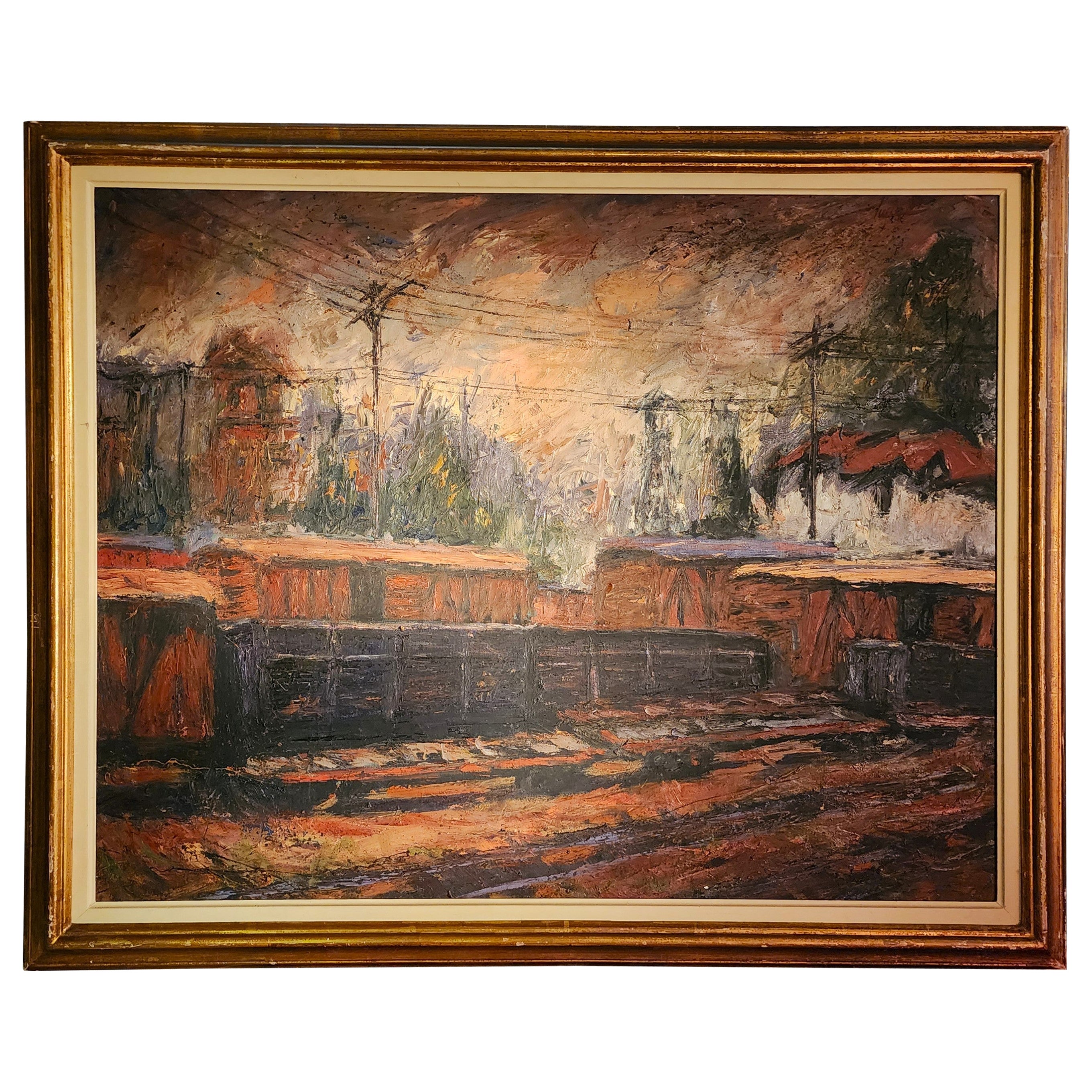 Pintura al óleo sobre lienzo firmada 1989