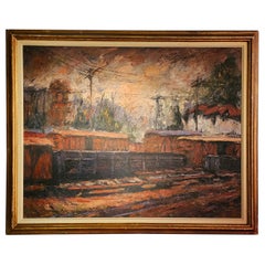 Pintura al óleo sobre lienzo firmada 1989
