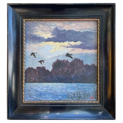 Evening Flight Over the Lake — Mid-20th Century Painting After The Field, 1939