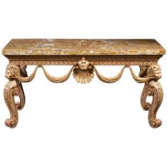 Important George II Giltwood Side Table in the Manner of Henry Flitcroft