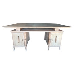 French Art Deco Cerused Desk