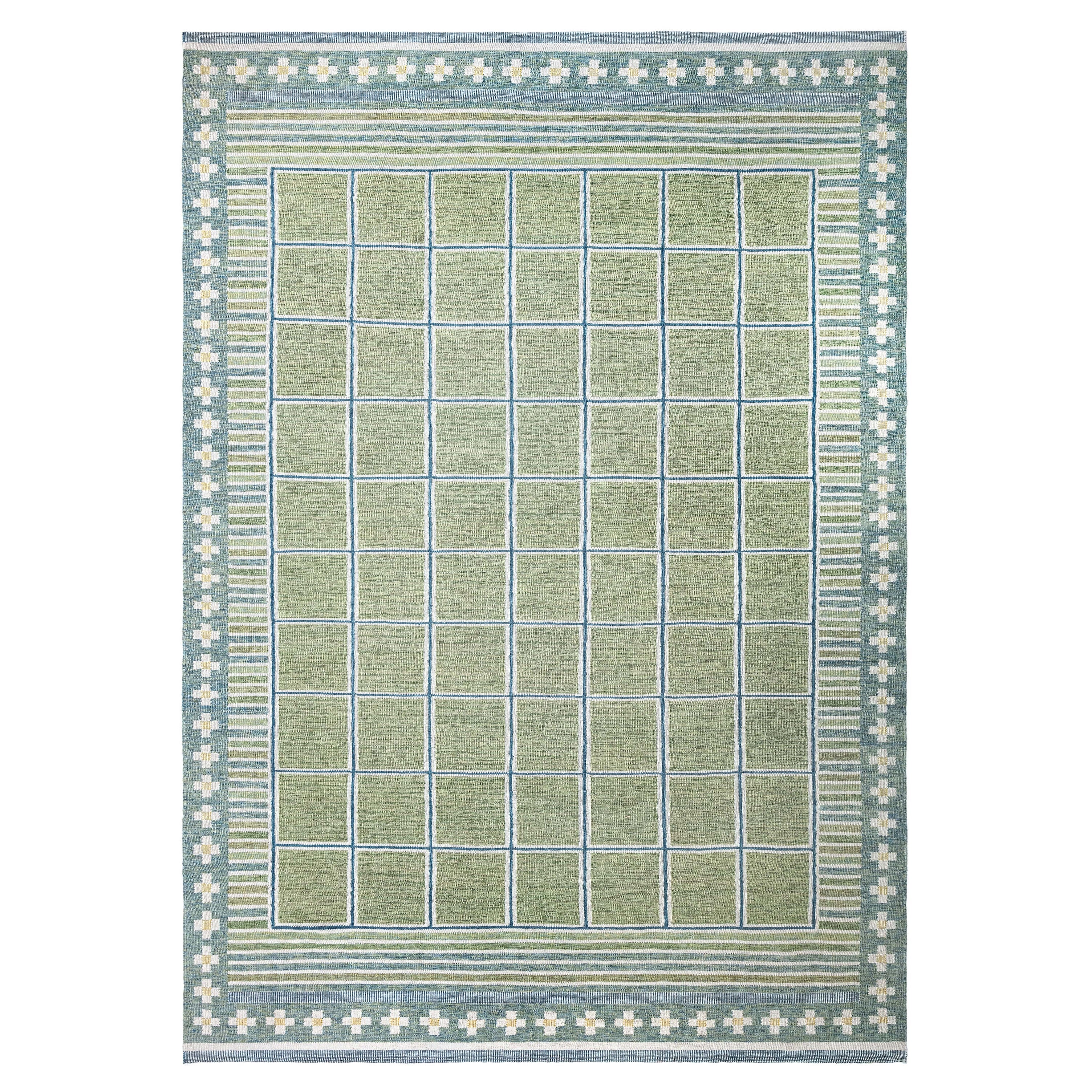 Modern Swedish Flat Weave Rug by Doris Leslie Blau