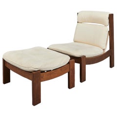 Highback Lounge Chair + Ottoman by Carl Straub