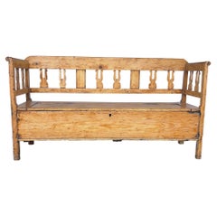 19th- Century Swedish Pine Bench