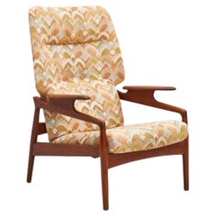 John Bone Reclining Highback Lounge Chair in Teak