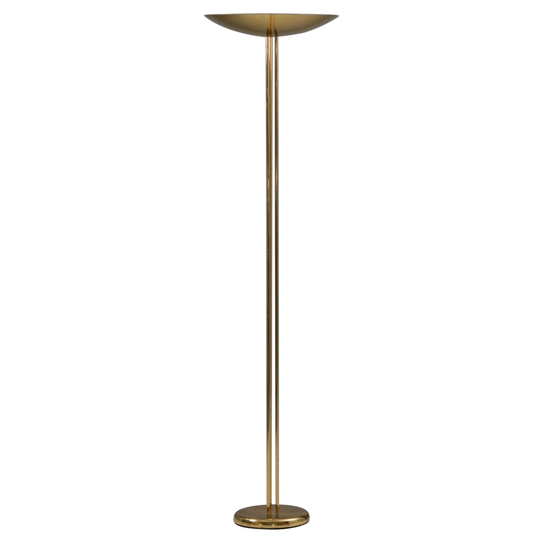 Seltene Stehlampe aus Messing, J.T. Kalmar, 1970/1980er Jahre