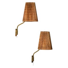 Coppia di lampade da parete Model 3053, Lisa Johansson-Pape, Stockmann-Orno, anni '50