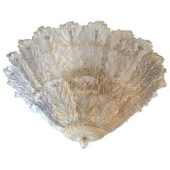 Impressive Large Murano Glass Ceiling Light, 1970s, Italian