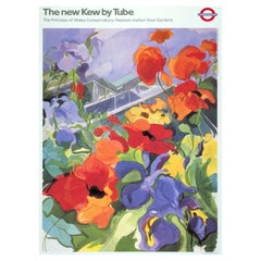 1987 TFL - The New Kew &New by Tube Poster originale d'epoca