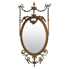 Classical Oval Mirror, Circa 1880