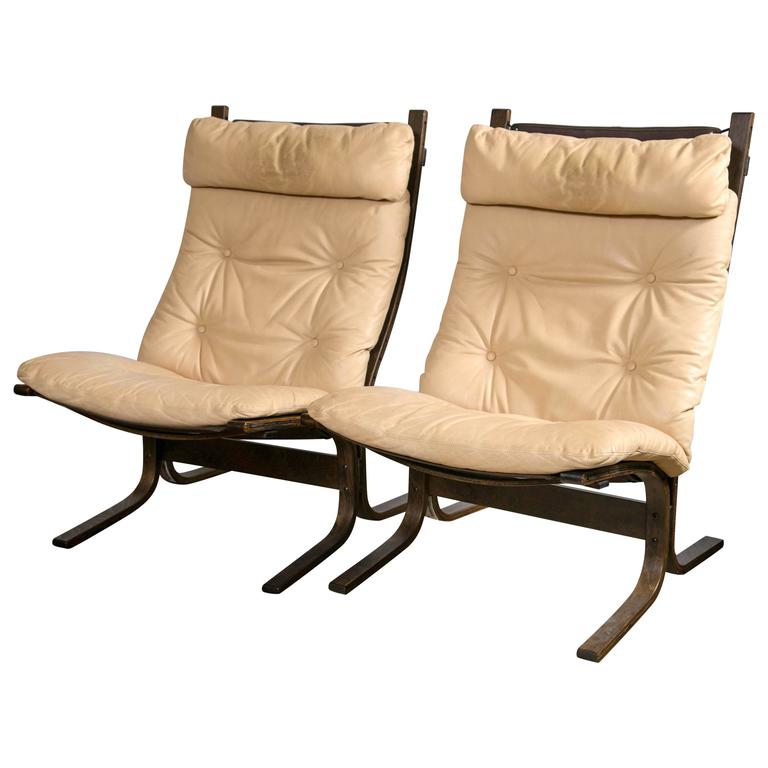 Pair of Westnofa "Siesta" Lounge Chairs by Ingmar Relling at 1stDibs