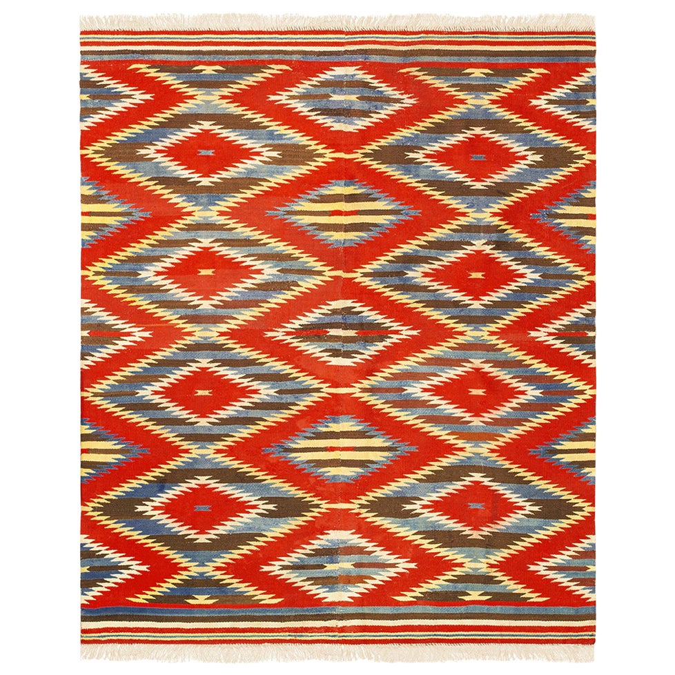 Navajo-Teppich 3' 6" x 4' 4" im Angebot