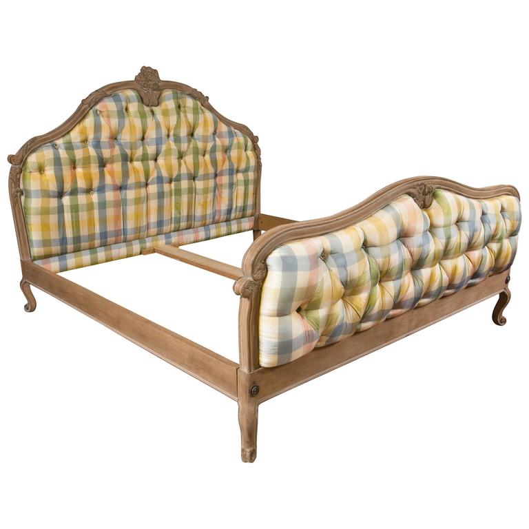 KingSized Louis XV Style Country French Bed at 1stdibs