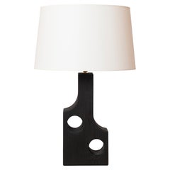 Tischlampe „Gomariz“ aus gebranntem Kiefernholz von Facto Atelier Paris – Frankreich 2020er Jahre