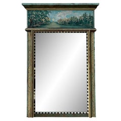Vintage Regency Artisan Hand Painted Mirror