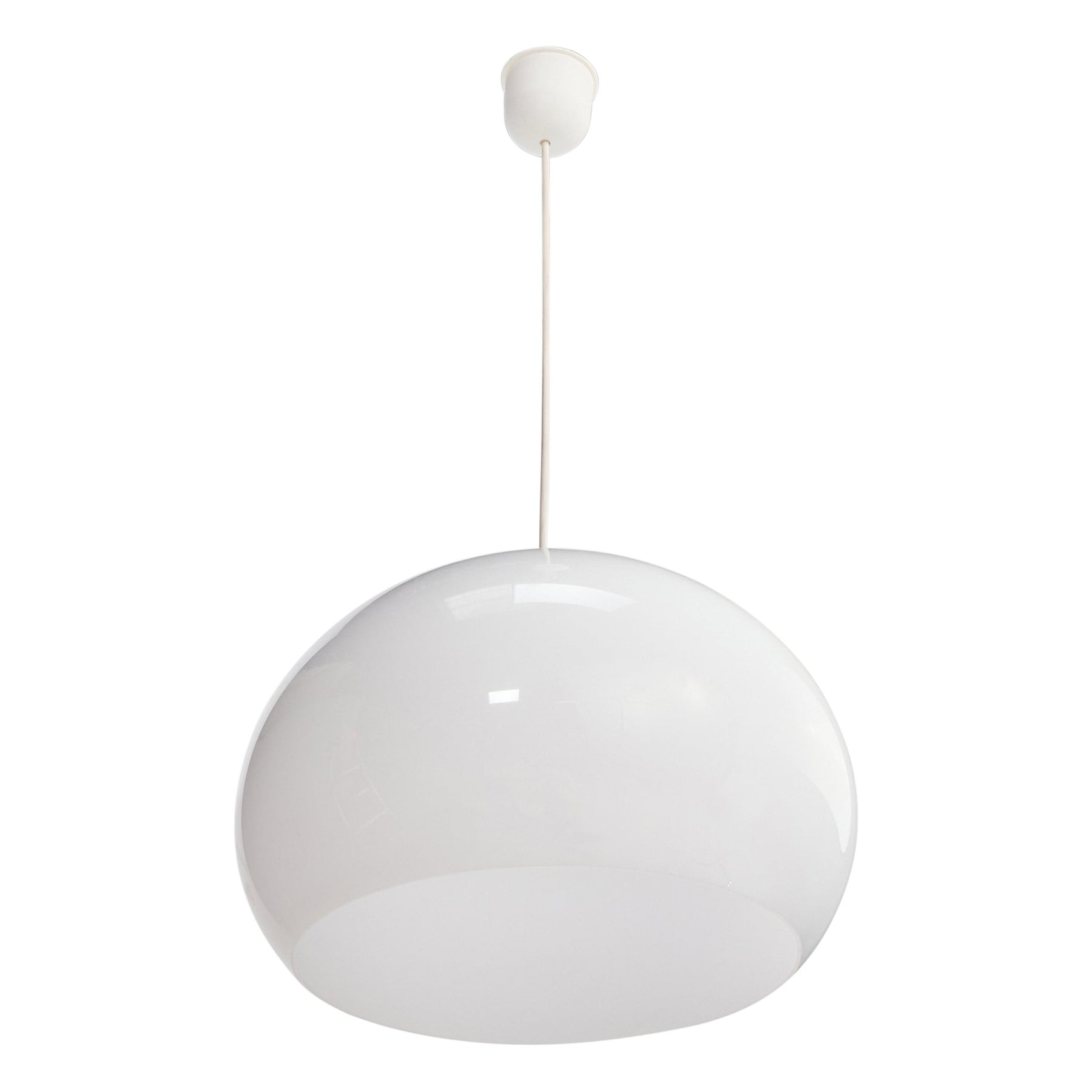 Italienische Designerin, Pendelleuchte, Acryl, Italien, 1970er Jahre