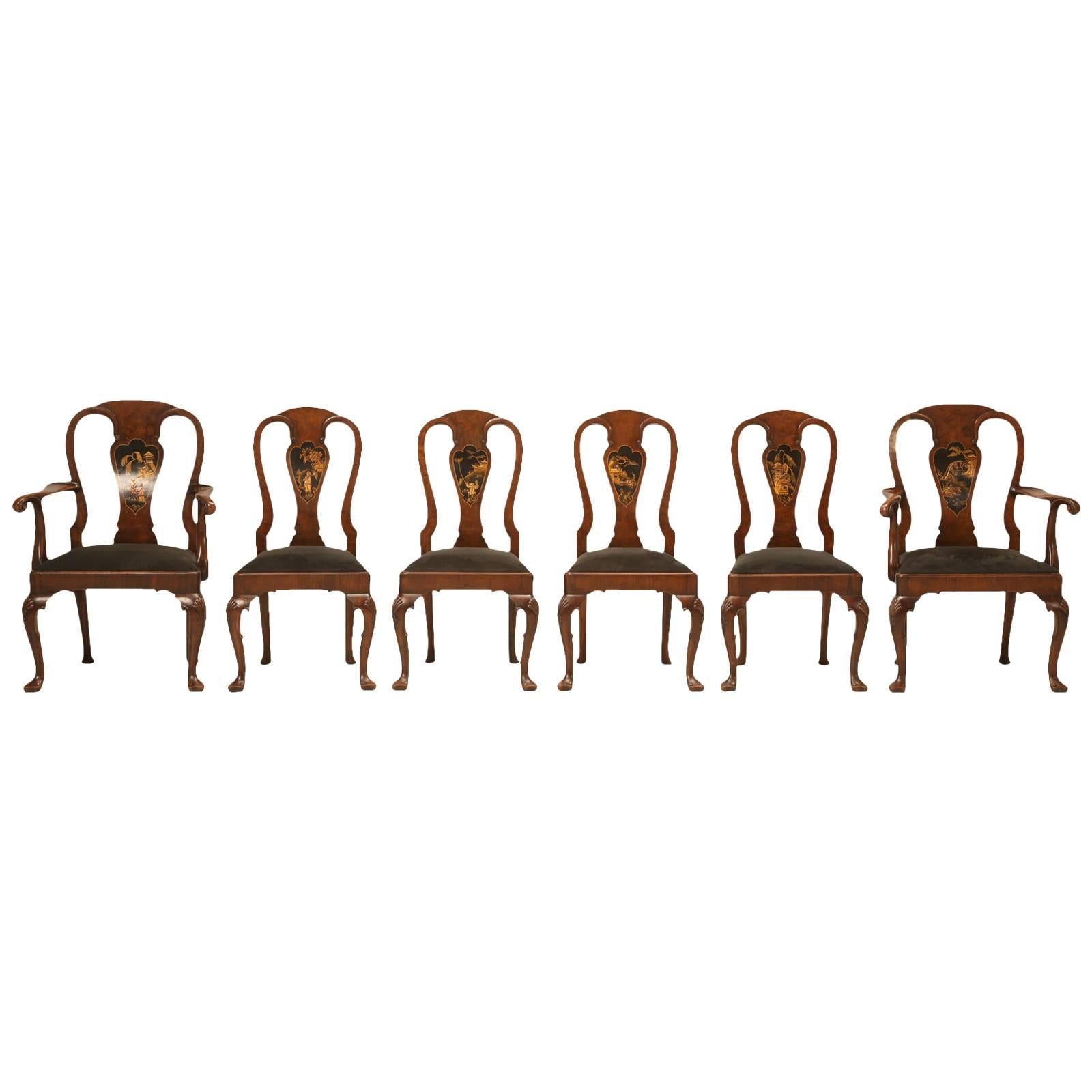 English Chinese Chippendale Dining Chairs