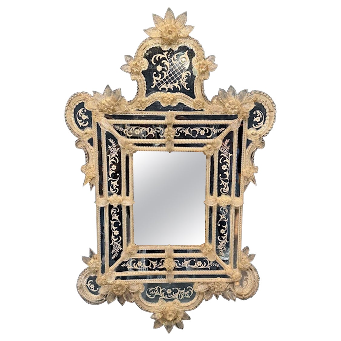 Antique Mirror veneziano inciso italiano