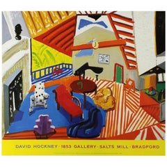 1988 David Hockney Original Exhibition Malcolm Bradford Hall Los Angeles