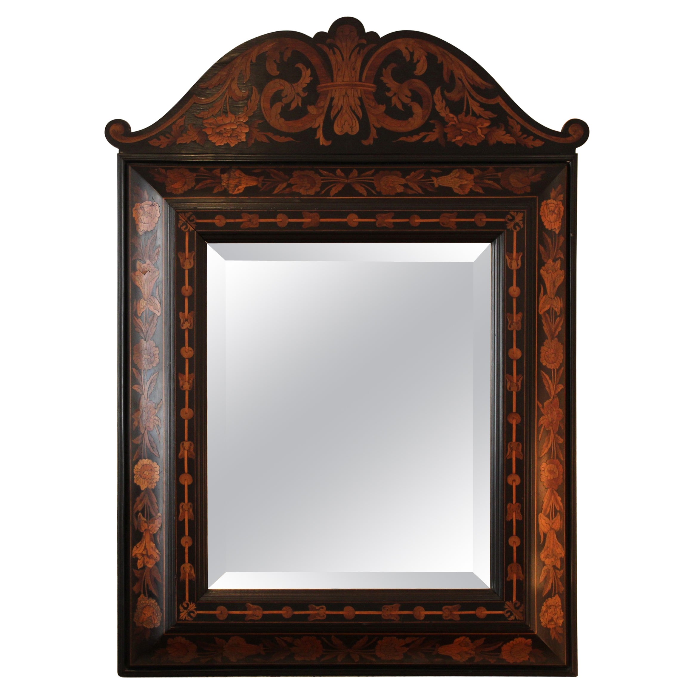 Marquetry mirror, France, 19th century