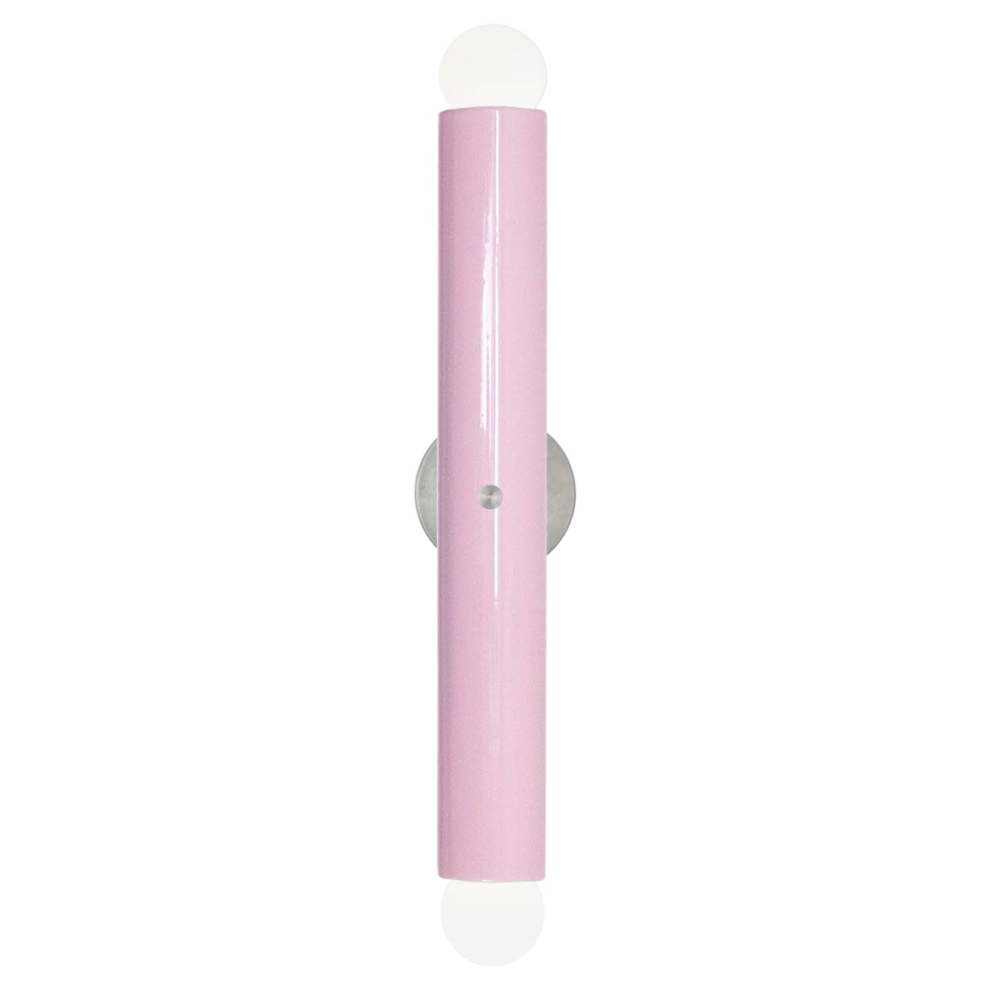 Ceramic Wall Lamp 'TRN' by Pani Jurek, Silver, Pink