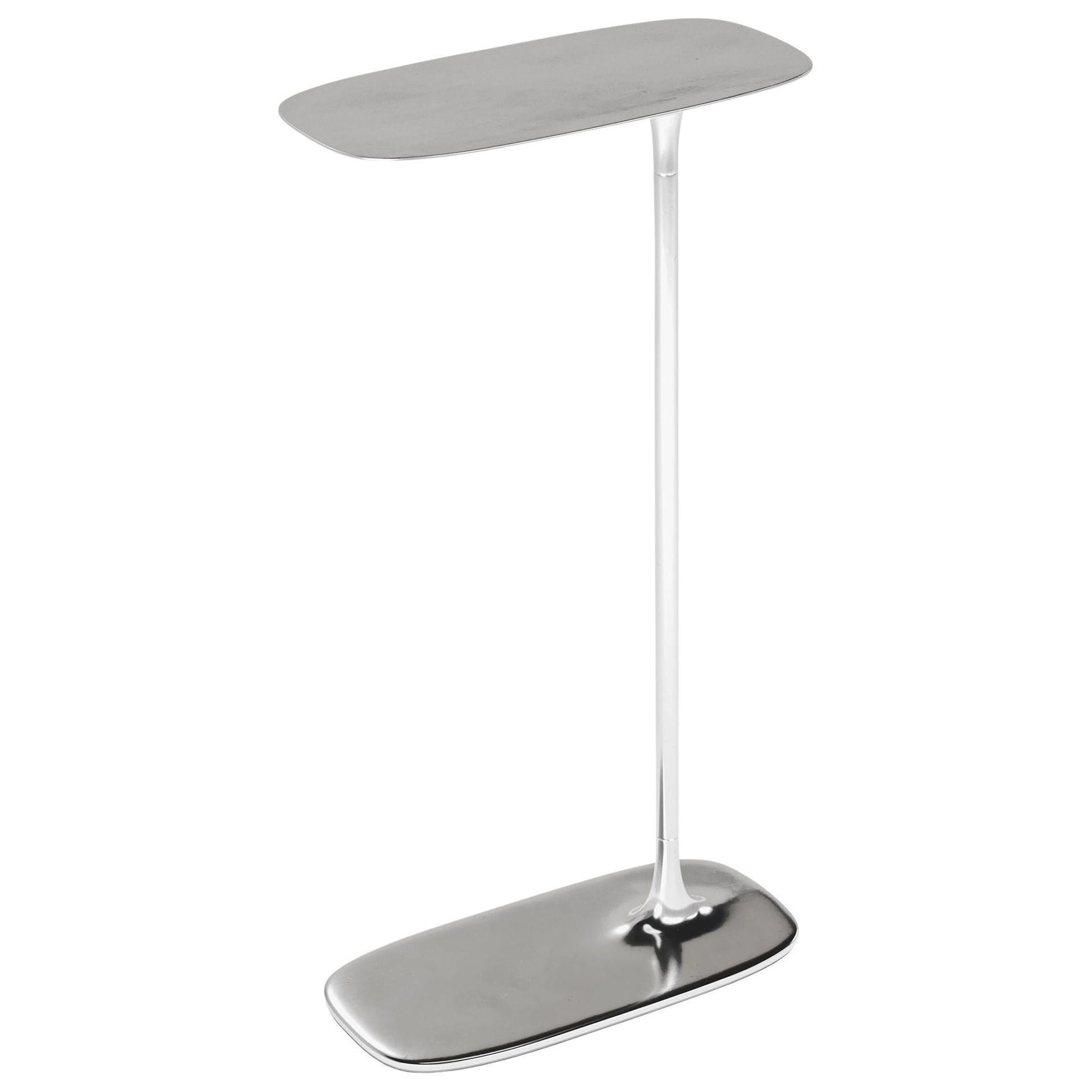 UNISM – Set hoher Beistelltische – poliertes Aluminium
