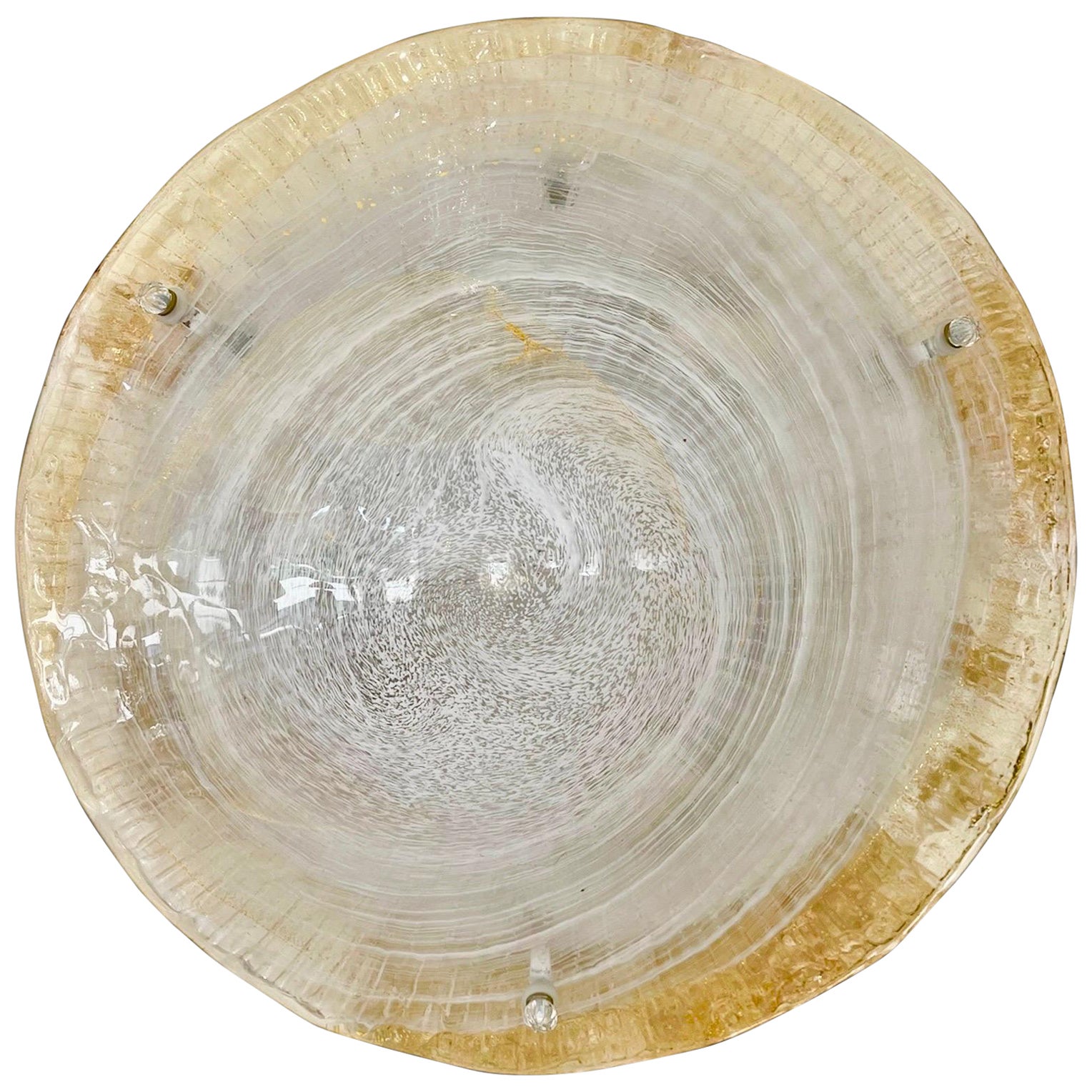 Wall lighting flower Murano glass large 52 cm, Italy 1980