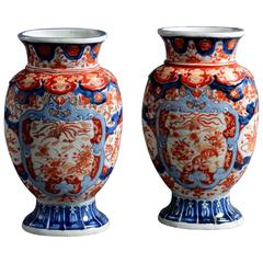 Pair of 19th Century Imari Vases