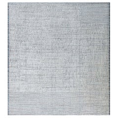 Moderner hoch-low geknüpfter Wollteppich im marokkanischen Stil