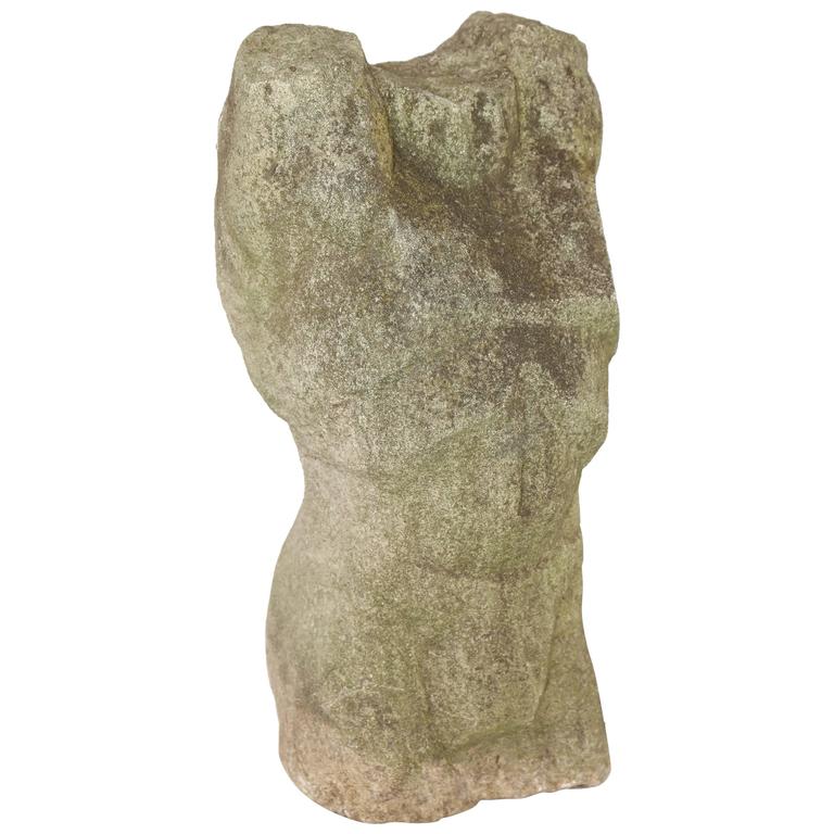 Carved Stone Torso Sculpture at 1stDibs