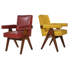 Pierre Jeanneret, PJ-SI-30-C, Poltrona da comitato, Chandigarh, circa 1955